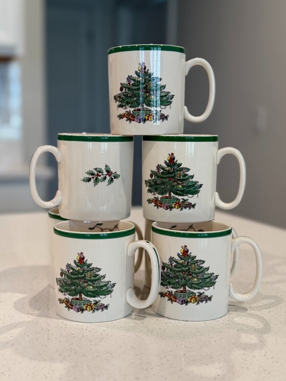 Spode Christmas Tree Mugs (7) Tom & Jerry
